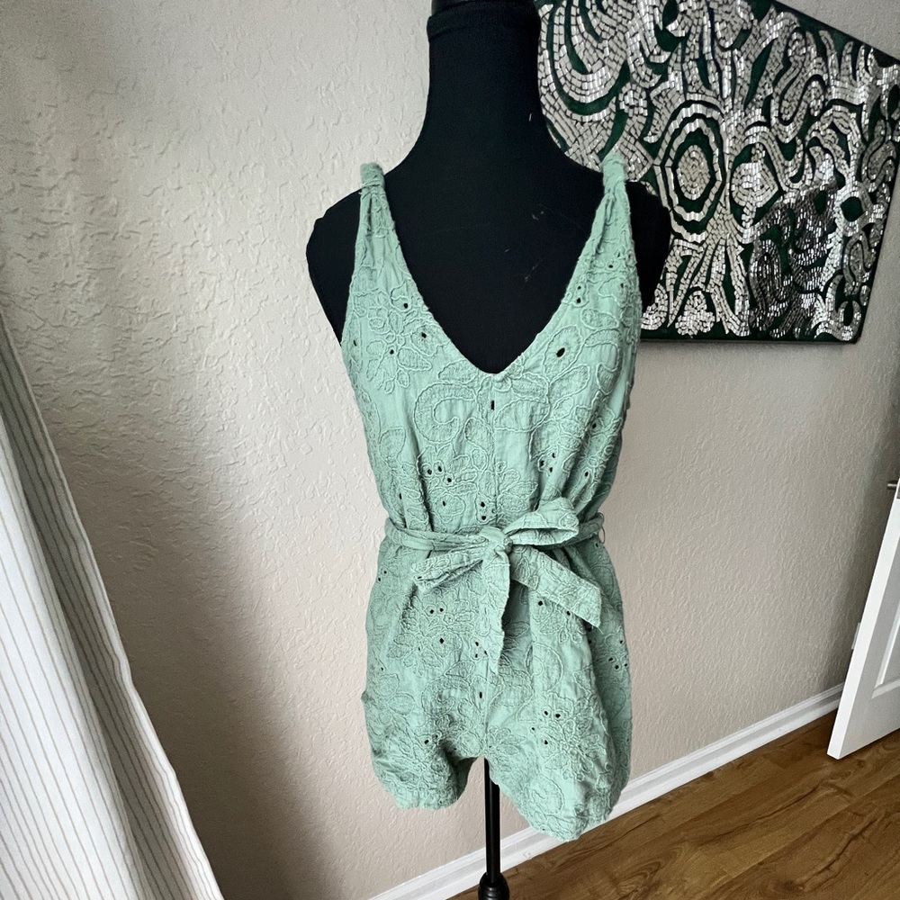 ZARA embroidered romper